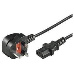 Microconnect PE090410 câble électrique Noir 1 m Prise d'alimentation type G Coupleur C13