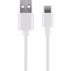 Microconnect USB3.1CCHAR2W, 2 m, USB A, USB C, USB 2.0, 480 Mbit/s, Blanc