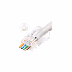 Microconnect KON505-50EZ, RJ-45, Transparent, Plastique, Cat6, Cuivre, Alliage de cuivre
