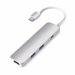 Satechi ST-CMAS station d'accueil USB 3.2 Gen 1 (3.1 Gen 1) Type-C Argent