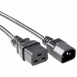 Microconnect PE0191405, 0,5 m, Coupleur C19, Coupleur C14, H05VV-F, 250 V, 10 A