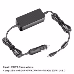 CoreParts MBXUSBC-DC0004, Ordinateur portable, Intérieure, 12-24 V, 100 W, 20 V, DC1-to-DC2