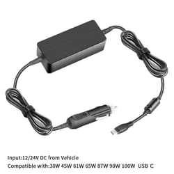 CoreParts MBXUSBC-DC0004 adaptateur de puissance & onduleur Intérieure 100 W Noir