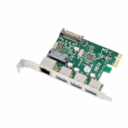 Microconnect MC-PCIE-USB3.0ETH, Interne, Avec fil, PCI Express, Ethernet, 5000 Mbit/s, Vert