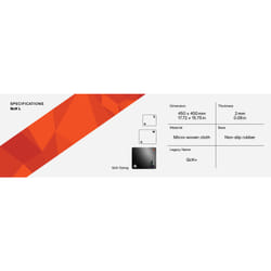 Steelseries STEEL-63003 Tapis de souris de jeu Noir