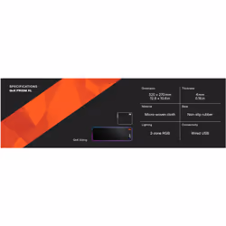 Steelseries QcK Prism Cloth XL Tapis de souris de jeu Noir