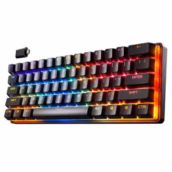 Steelseries Apex Pro Mini Wireless, Avec fil &sans fil, USB + RF Wireless + Bluetooth, Clavier mécanique, QWERTY, LED RGB, No ...