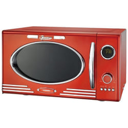 Melissa 16330129 micro-onde Chrome, Rouge Micro-ondes grill Comptoir 23 L 800 W