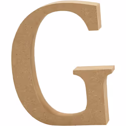 Creativ Company 56316, Lettre décorative, Bois, Bois, 20 mm, 130 mm, 1 pièce(s)