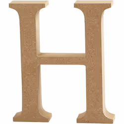Creativ Company Lettre, H, Lettre décorative, Bois, Bois, 130 mm, 1 pièce(s)