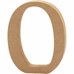 Creativ Company Lettre, O, Lettre décorative, Bois, Bois, 130 mm, 1 pièce(s)