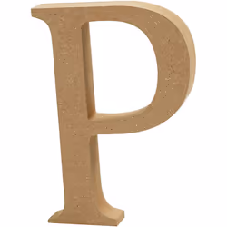 Creativ Company Lettre, P, Lettre décorative, Bois, Bois, 130 mm, 1 pièce(s)