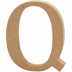 Creativ Company Lettre, Q, Lettre décorative, Bois, Bois, 130 mm, 1 pièce(s)