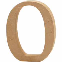 Creativ Company Chiffre, 0, Chiffre décorative, Bois, Bois, 130 mm, 1 pièce(s)
