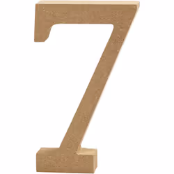 Creativ Company Chiffre, 7, Chiffre décorative, Bois, Bois, 130 mm, 1 pièce(s)