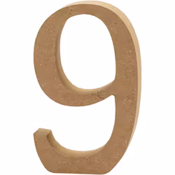Creativ Company Chiffre, 9, Chiffre décorative, Bois, Bois, 130 mm, 1 pièce(s)