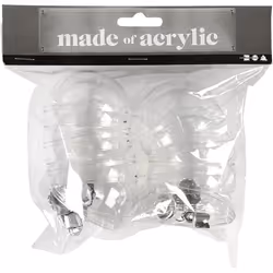 Creativ Company 52142 décoration de Noël Boules de décoration de noël Acrylique Transparent 8 pièce(s)