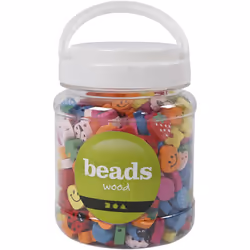 Creativ Company Shaped wooden beads Mélange de perles Bois Multicolore