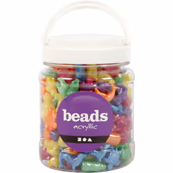 Creativ Company Novelty Shape Beads, Plastique, Multicolore, Mélange de perles