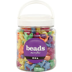 Creativ Company Novelty Shape Beads Mélange de perles Plastique Multicolore