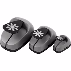 Creativ Company Craft Punch Set, Pochoir de perforation, Noir, Gris, Papier, 3 pièce(s)