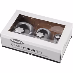 Creativ Company 112950, Pochoir de perforation, Noir, Gris, Papier, 240 g/m², 3 pièce(s)