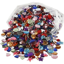 Creativ Company 52288 strass et sequin Ensemble de pierres précieuses Multicolore 1,5 cm