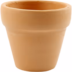 Creativ Company 50653, Kit de plantation en pot, Autonome, Terre cuite, Terre cuite, Rond, Monochromatique