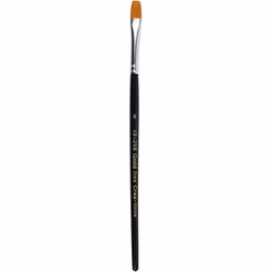 Creativ Company 10208, Set de pinceaux, Pinceau plat, Noir, Or, Nylon, Bois, Universel