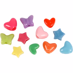Creativ Company 617740, Plastique, Multicolore, Mélange de perles