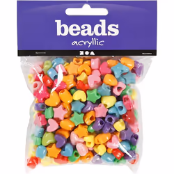 Creativ Company 617740 perle Mélange de perles Plastique Multicolore