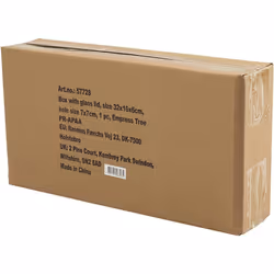 Creativ Company 57728 Boîte de rangement Rectangulaire Verre, Bois Bois