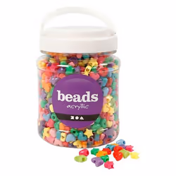 Perles en plastique - Non spécifié - Mix de formes - Multicolore - Pour adultes - Réf 61774