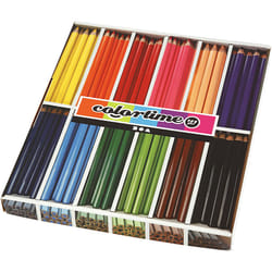 Creativ Company 38080 crayon de couleur Beige, Noir, Bleu, Marron, Vert, Citron vert, Marine, Orange, Rose, Rouge, Violet, Jaune 144 pièce(s)