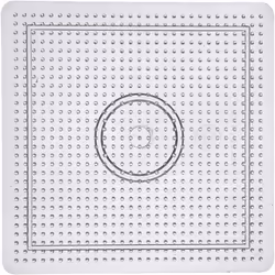 Plaque transparente pour perles à repasser Midi - Carré - 145 x 145 cm