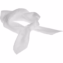 Creativ Company Foulard en soie, Echarpe, Adulte, Femelle, Blanc, Soie, Monochromatique