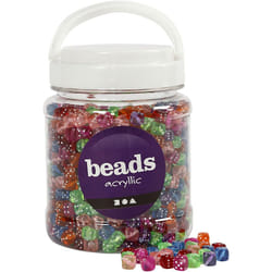 Creativ Company 61786 perle Perle carrée Plastique Multicolore 1070 pièce(s)