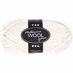 Creativ Company 44710, Artisanat, Blanc, Laine, 92 m, 50 g