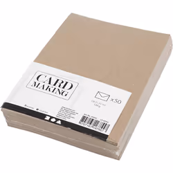 Creativ Company 20530 enveloppe C6 (114 x 162 mm) Naturel 50 pièce(s)