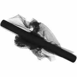 Creativ Company 44619, Papier cadeau, Noir, Monochromatique, Polyester, 5 m, 500 mm