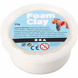 Creativ Company 78921, Pâte à modeler, Blanc, Enfant, Pot en plastique, 35 g, 1 pièce(s)