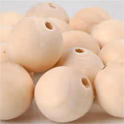Creativ Company 566680, Bois, Bois naturel, Perle ronde, 14 pièce(s)