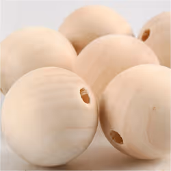 Creativ Company 566700, Bois, Bois naturel, Perle ronde, 8 pièce(s)