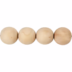 Creativ Company 566720 perle Perle ronde Bois Bois naturel 4 pièce(s)