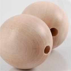 Creativ Company 566740 perle Perle ronde Bois Bois naturel 2 pièce(s)