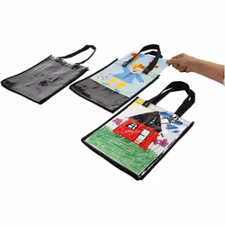 Creativ Company 499310 Sac de commission Noir Sac fourre-tout