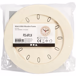 Creativ Company 544260 Horloge murale et de table Horloge à quartz Rond Bois