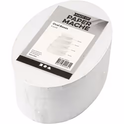 Creativ Company 264030 Boîte de rangement Ovale Blanc