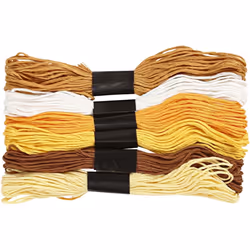 Creativ Company 412700, Artisanat, Multicolore, Coton, 8 m, 1 mm, 6 pièce(s)