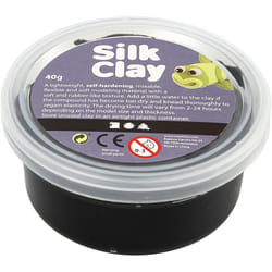 Creativ Company Silk Clay Pâte à modeler 40 g Noir 1 pièce(s)